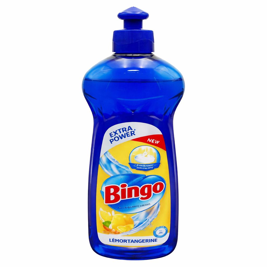 Bingo Mosogatószer Citrom-Mandarin Illattal 400 ml – Extra Zsíroldó Hatás