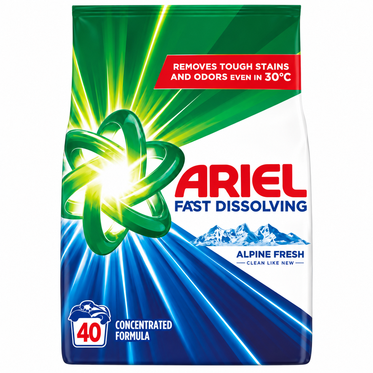 Ariel Alpine Fresh mosópor – 40 mosás