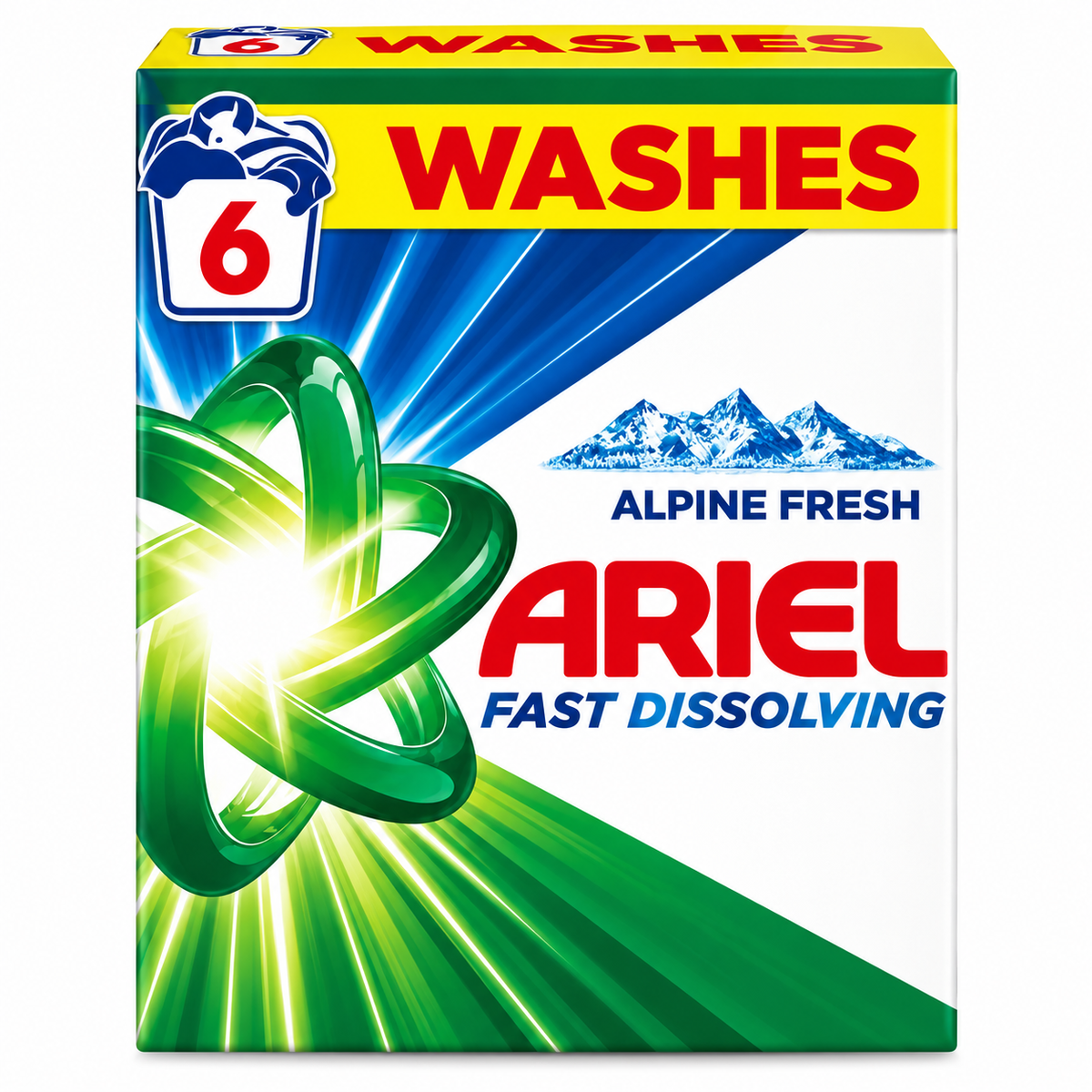 Ariel Alpine Fresh mosópor – 6 mosás