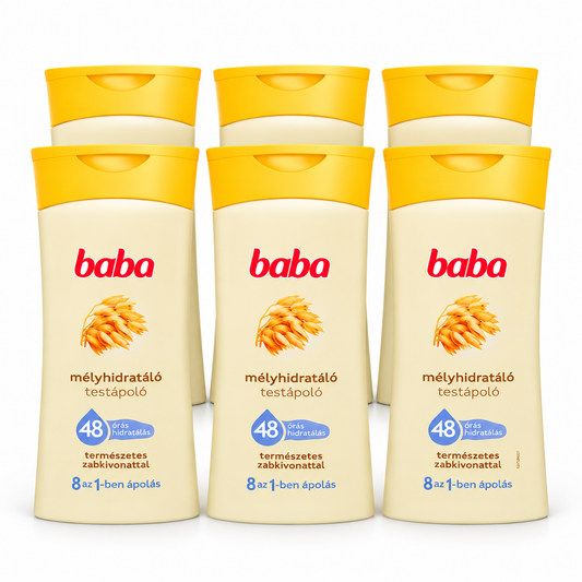 Baba Mélyhidratáló Testápoló 400ml természetes zabkivonattal – 6 db-os csomag