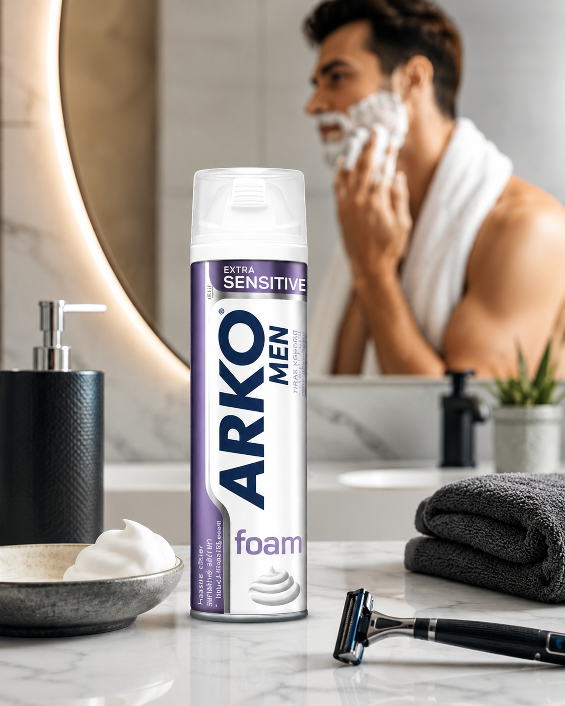 Arko Men Sensitive borotvahab 200 ml – Érzékeny bőrre