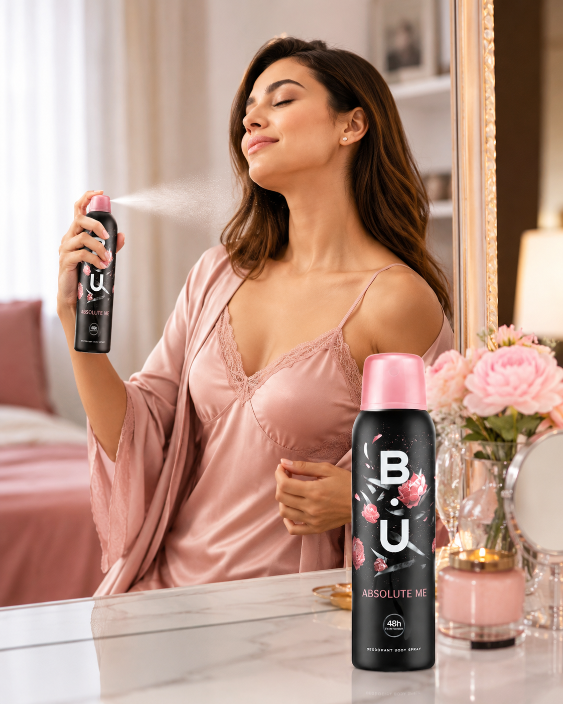 B.U. Absolute Me dezodor spray 150 ml – női dezodor, 48 órás frissességgel