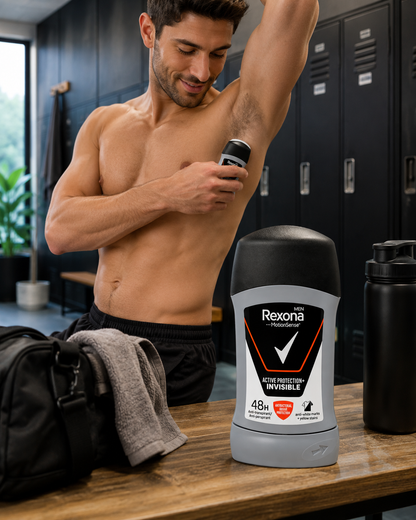 Rexona Men MotionSense Active Protection+ Invisible férfi stift 50 ml – 48 órás izzadásgátló védelem