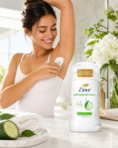 Dove Advanced Care Cucumber & Green Tea Izzadásgátló Stift 50 ml – Friss Uborka és Zöld Tea Illattal