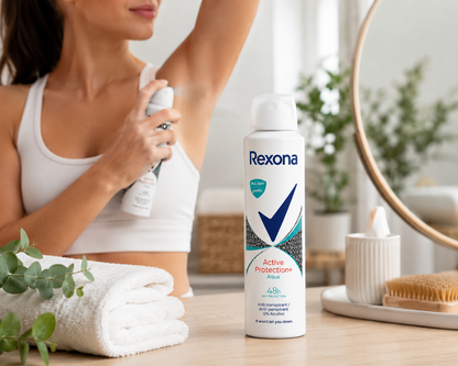 Rexona MotionSense Aloe Vera Scent Dezodor Spray 150 ml – 48 Órás Izzadásgátló Védelem, 0% Alkohol