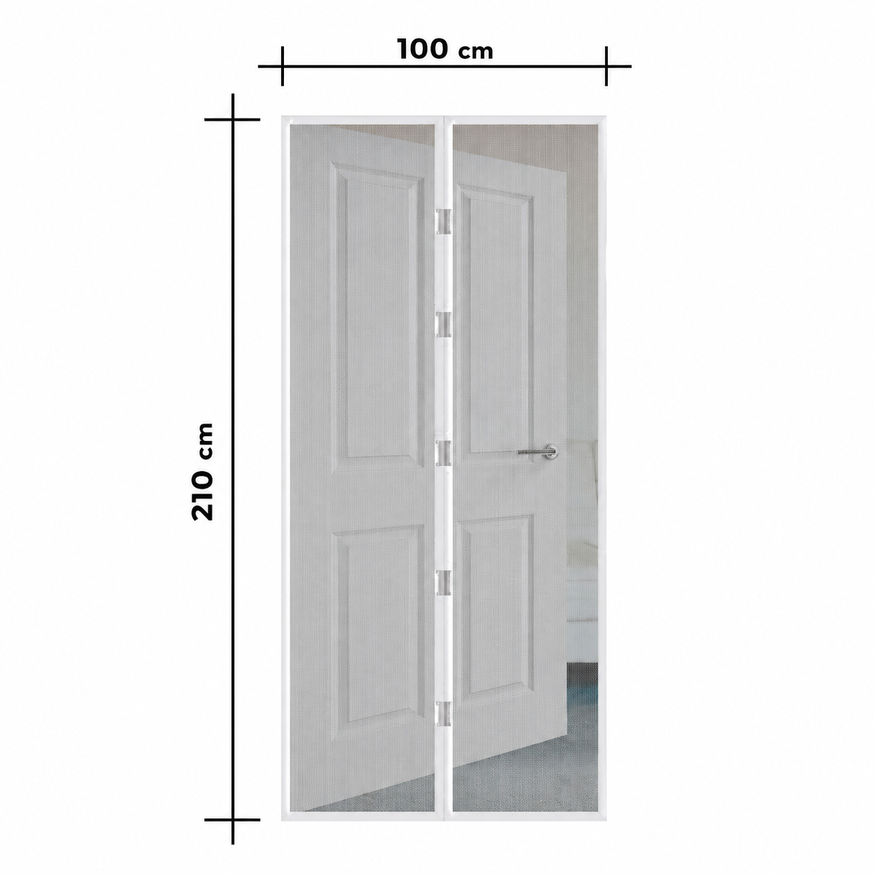 Garden of Eden Magnet Mesh mágneses szúnyogháló ajtóra 100 × 210 cm fehér