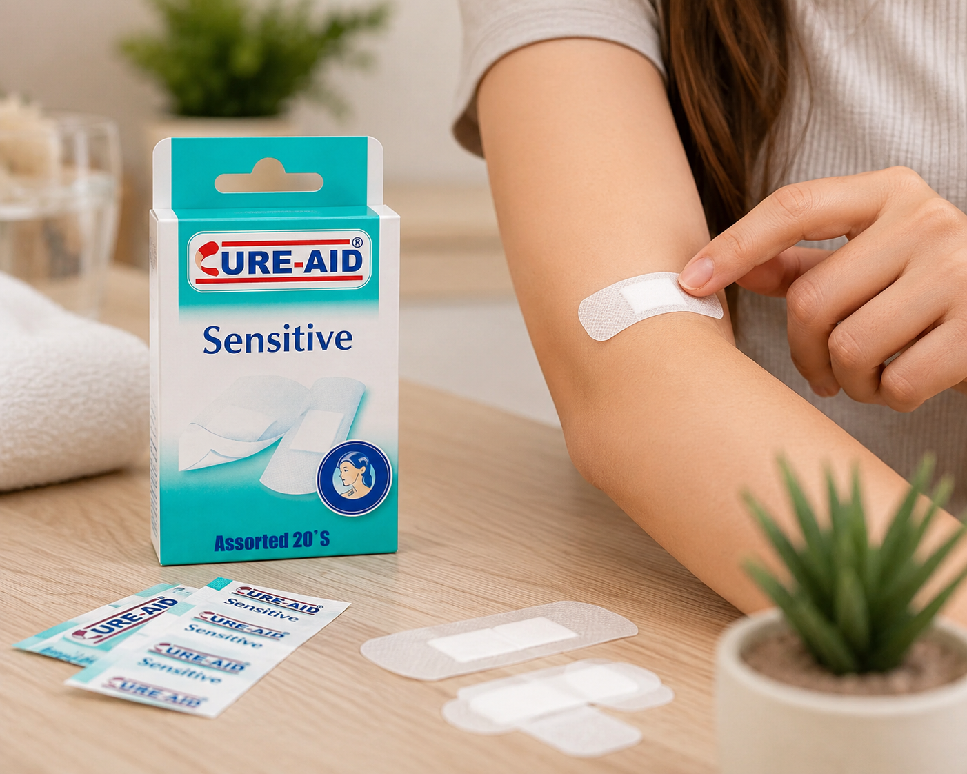 Cure-Aid Sensitive sebtapasz 20 db – érzékeny bőrre ajánlott ragtapasz válogatás