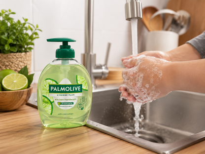 Palmolive Hygiene Plus Kitchen Handwash antibakteriális folyékony kézmosó lime kivonattal – 300 ml