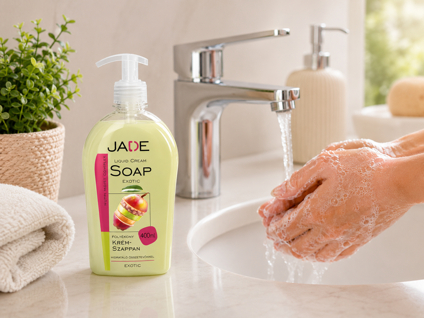 JADE Exotic folyékony krémszappan pumpás adagolóval – 400 ml