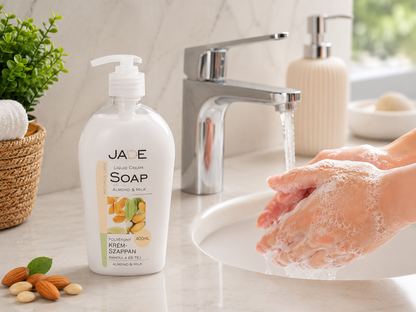 Jade folyékony krémszappan Mandula és Tej illattal, 400 ml