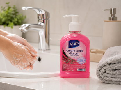 Adrienn Glycerin krémszappan pumpás 500 ml – hidratáló folyékony szappan glicerinnel