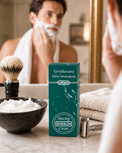 Barbon klorofill tartalmú habzó borotvakrém 85 ml – Klasszikus borotválkozás frissítő ápolással