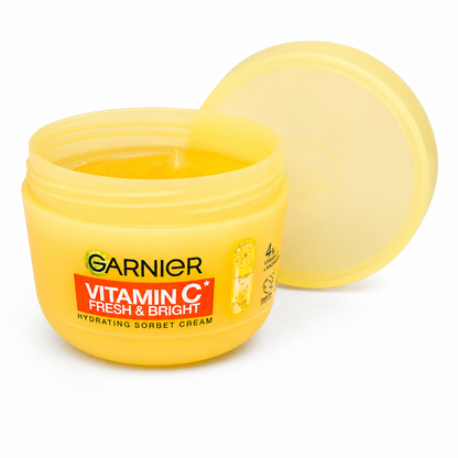 Garnier Vitamin C Fresh & Bright Hidratáló Sorbet Krém 85 ml – C-vitamin Származékkal és Niacinamiddal