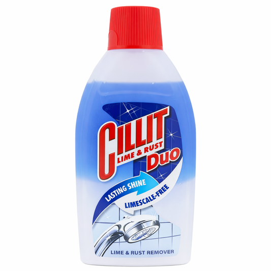 Cillit Lime & Rust Duo Vízkő- és Rozsdaoldó 450 ml – Erőteljes Tisztítás és Hosszan Tartó Fény