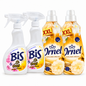 Ornel Golden Dream XXL 4 részes illatcsomag – 2×2,4 l öblítő + 2×400 ml BIS textilillatosító