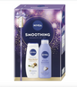 NIVEA Smoothing Moments of Joy Ajándékcsomag – Shea Butter Tusfürdő és Testápoló Szett