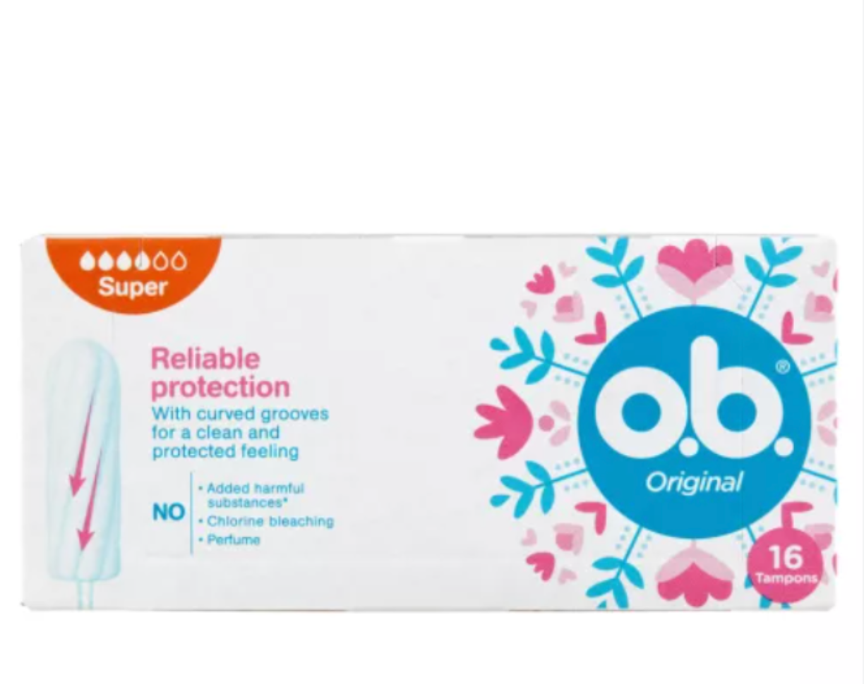 O.B. Original Blossom Super Tampon 16 db – erős védelem, friss érzés