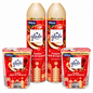 Glade Twinkling Apple & Cinnamon 4 részes ünnepi illatcsomag – 2×300 ml légfrissítő + 2×112 g illatgyertya