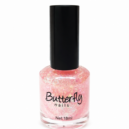 Butterfly Nails körömlakk  Csillámos rózsaszín 18 ml