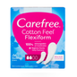Carefree Cotton Feel Flexiform Tisztasági Betét Illatmentes – 56 db, Légáteresztő, Rugalmas Napi Védelem