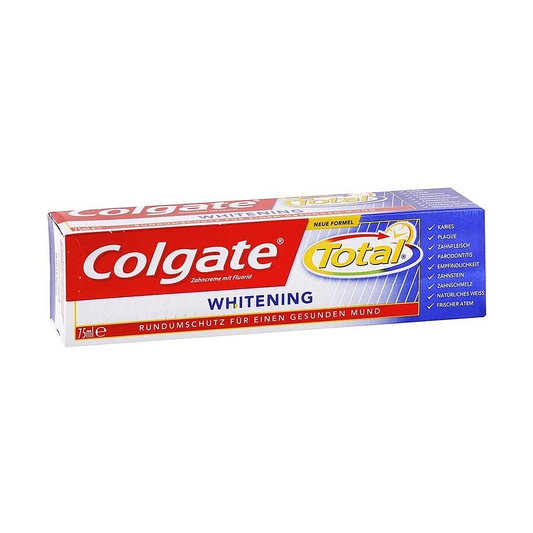 Colgate Total Whitening Fogkrém 75 ml – Fehérítő Hatás és Teljes Szájápolás