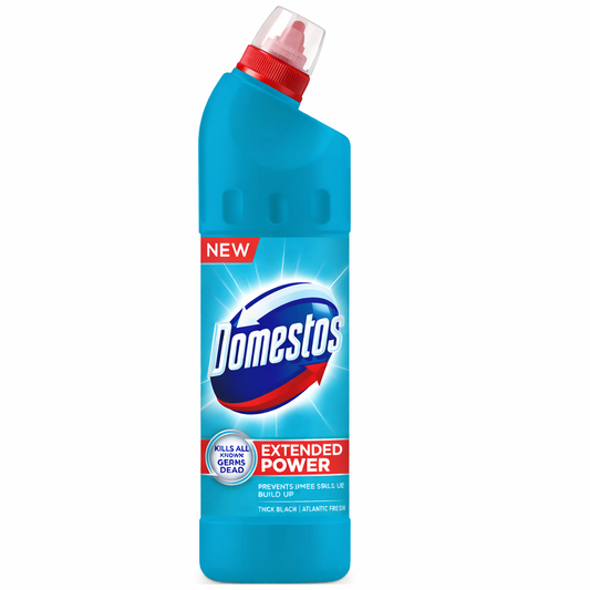 Domestos Atlantic Fresh Fertőtlenítő Szer 750 ml – Többfelületű Tisztító és Higiénikus Fertőtlenítő Friss Tengeri Illattal