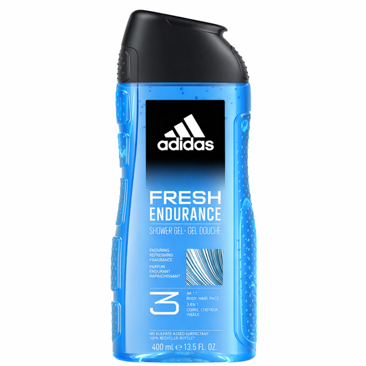 Adidas Fresh Endurance 3in1 férfi tusfürdő 400 ml – Hosszan tartó frissesség testre, hajra és arcra