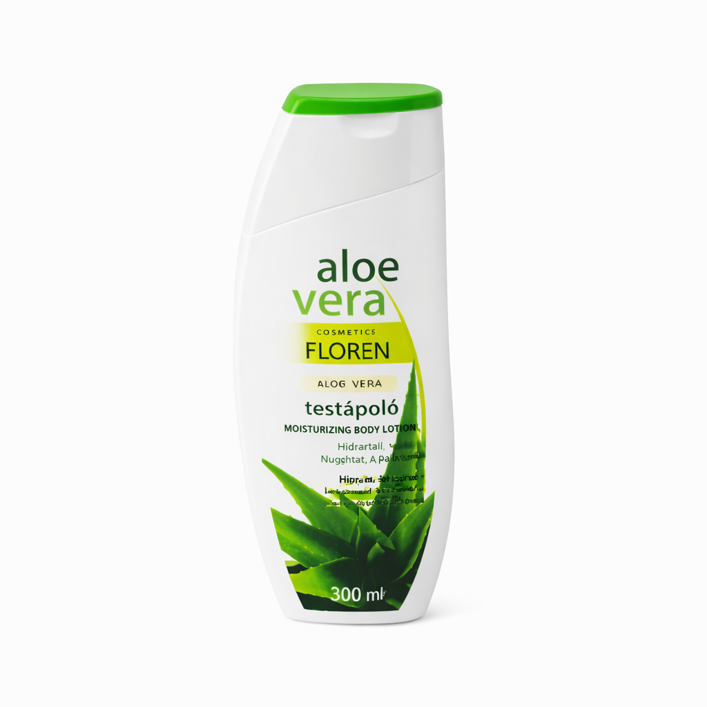 Floren Aloe Vera Testápoló 300 ml – Hidratáló testápoló krém aloe verával, puha és ápolt bőrért