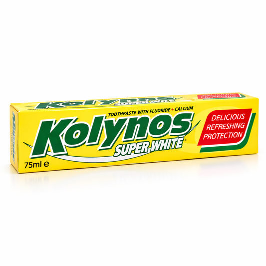 Kolynos Super White Fogkrém 75 ml – Ragyogó Fehér Mosoly és Friss Lehelet