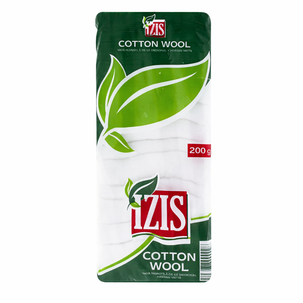 IZIS Vatta Cotton Wool 200 g – Puha, Természetes Pamut Vatta Mindennapi Használatra
