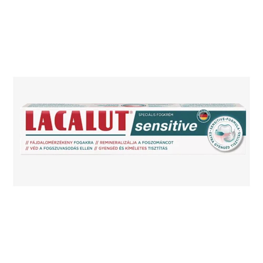 Lacalut Sensitive Fogkrém 75 ml – Érzékeny Fogakra, Zománcerősítő Hatással