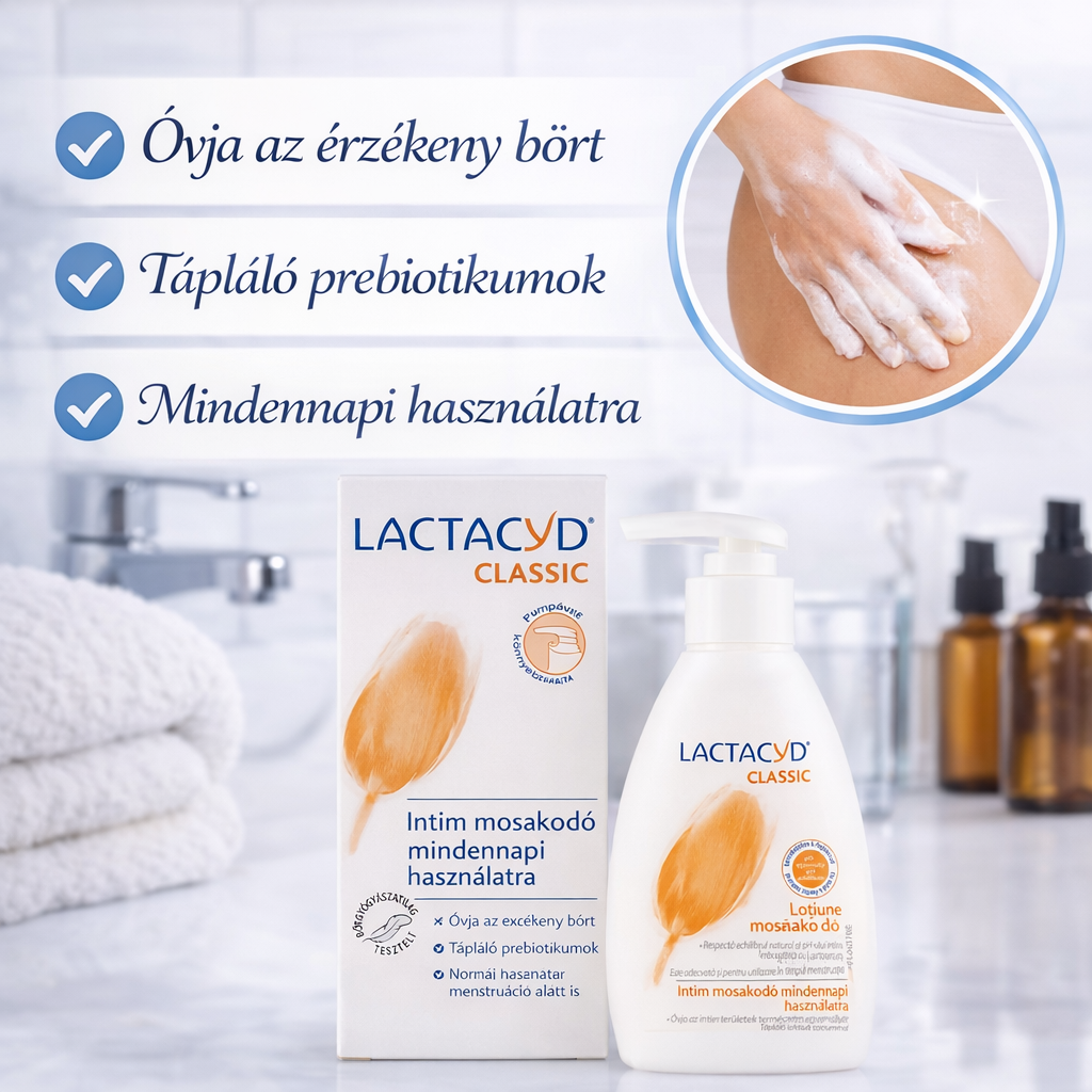 Lactacyd Classic intim mosakodó – mindennapi intim higiénia és védelem 200ml