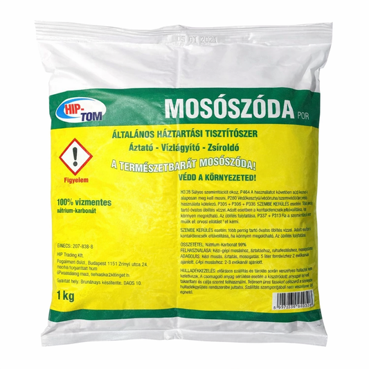 Hip-Tom mosószóda 1 kg – Természetes vízlágyító és hatékony zsíroldó