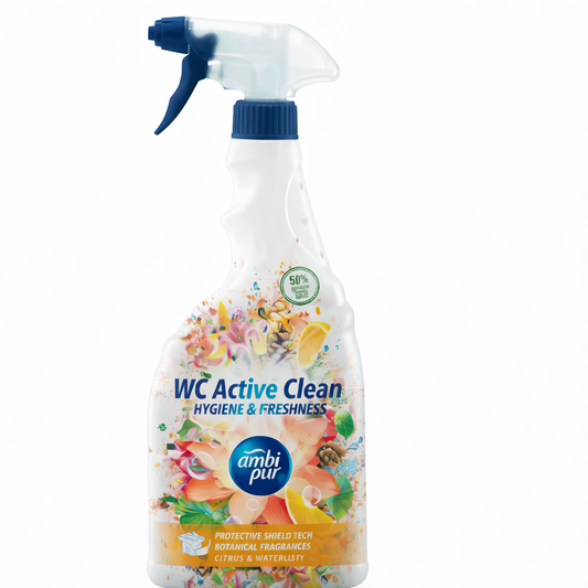 Ambi Pur WC tisztító spray 750 ml – Erőteljes vízkőoldó és friss illatú WC tisztítószer mindennapi használatra