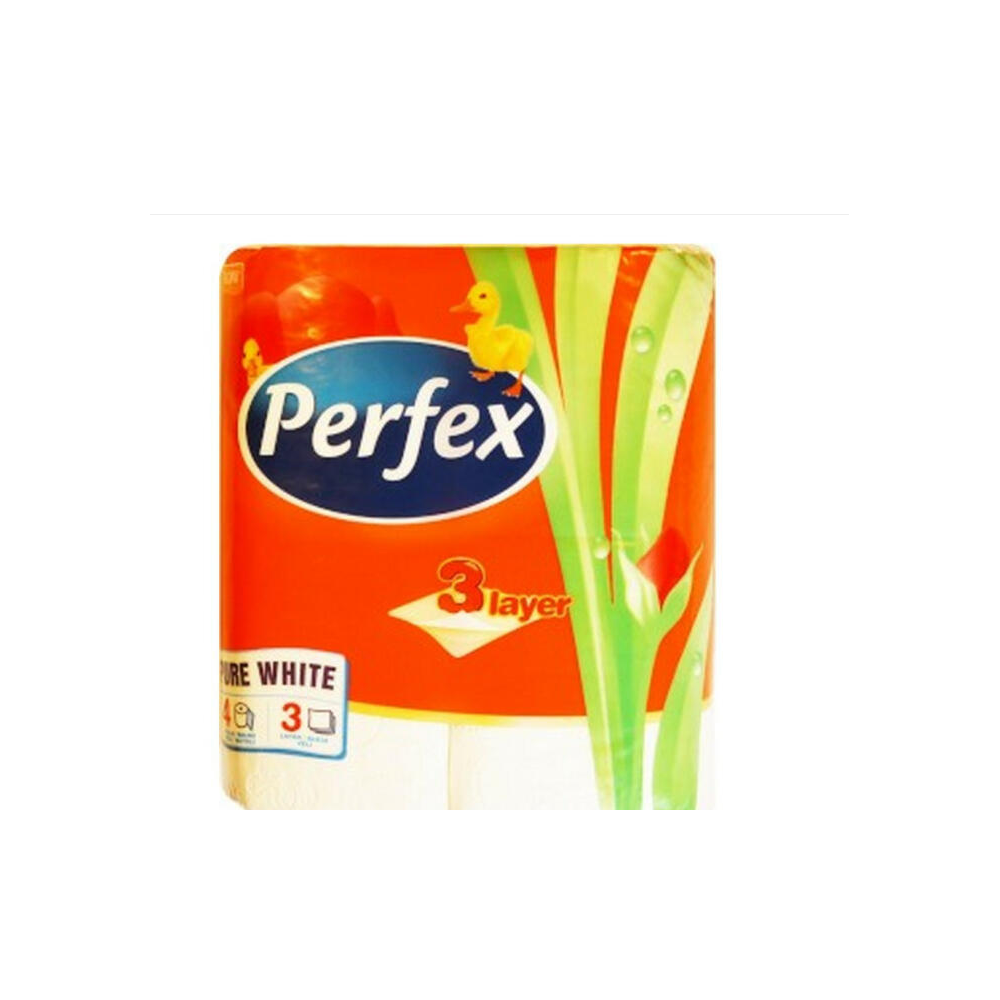 Perfex 3 rétegű papírtörlő – Pure White, extra erős, 100% cellulóz
