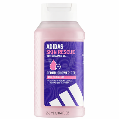 Adidas Skin Rescue tusfürdő 250 ml – Hidratáló ápolás makadámia olajjal