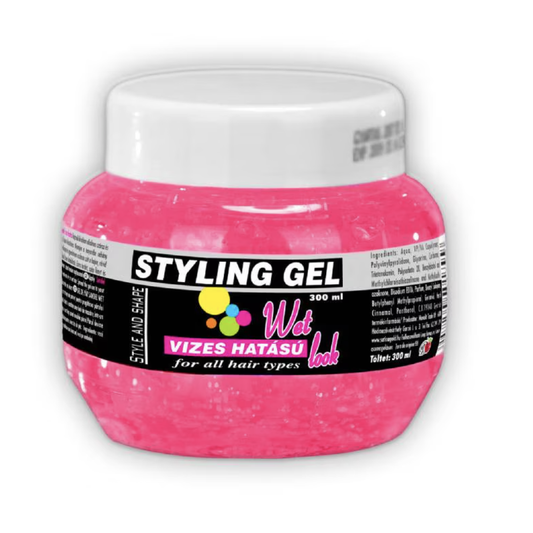 Styling Gel hajzselé vizes hatású 300 ml – Tartós formázás természetes fényű hatással
