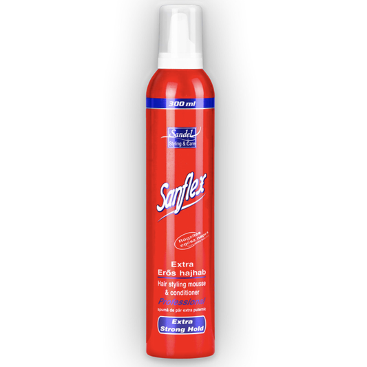 Sandel Sanflex Hajhab Extra Erős Tartás 300 ml – Tartós Frizura Egész Nap