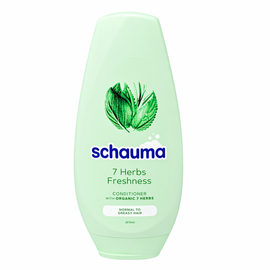 Schauma 7 Herbs Freshness Hajbalzsam 250 ml – Frissítő, Zsírosodás Elleni Ápolás Normál és Zsíros Hajra