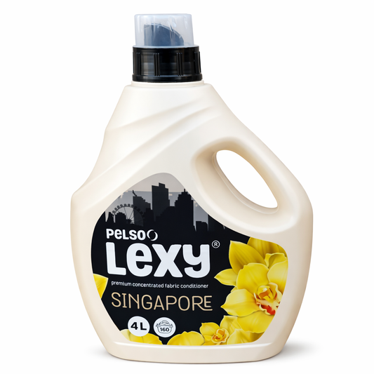 Pelső Lexy Singapore Textilöblítő 4 L – Egzotikus friss illat, hosszan tartó puhaság és illat