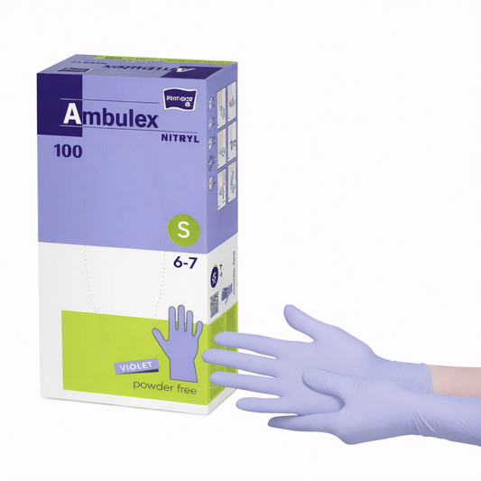 Ambulex Nitril Kesztyű Púdermentes 100 db – S Méret, Kényelmes és Higiénikus Védelem