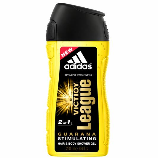 Adidas Victory League férfi tusfürdő guaranával 250 ml – 2 az 1-ben frissítő ápolás